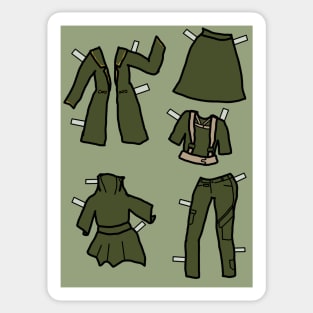 Survivalist Paper Dolls Sticker